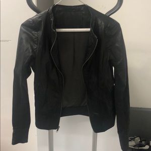 A.L.C. Lamb leather black jacket